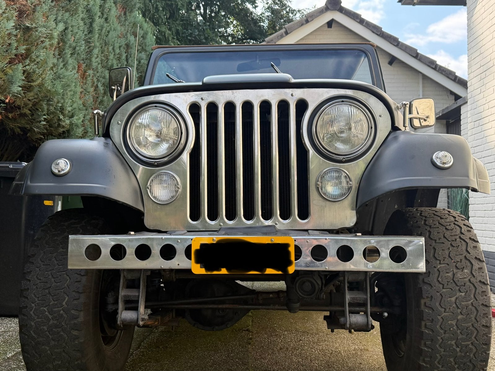 RVS Voorbumper Jeep CJ, Ophalen, Gebruikt, Jeep