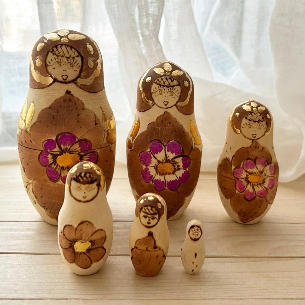 Unieke Vintage Matroesjka Set 6-delig, Verzamelen, Ophalen of Verzenden, Zo goed als nieuw