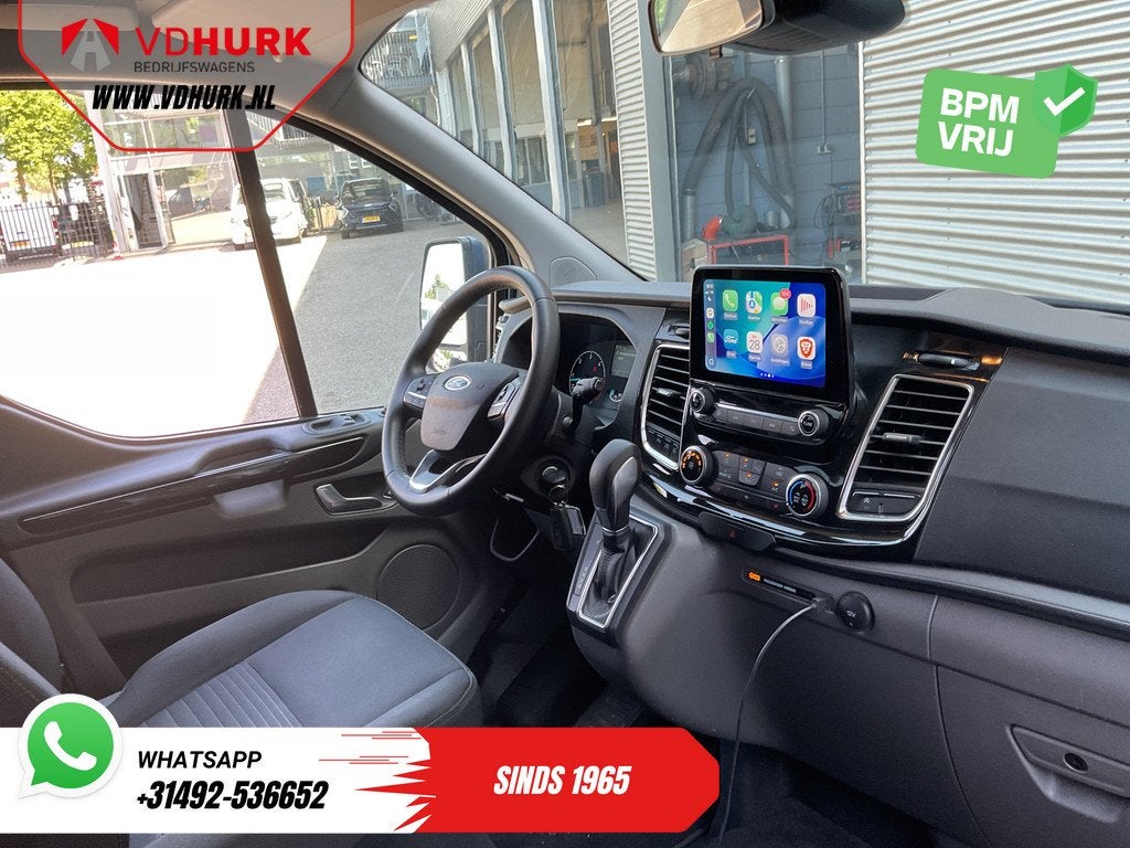 Ford Transit Custom 2.0 TDCI 170 pk Aut. DC Dubbel Cabine 2x, Euro 6, 4 cilinders, Blauw, Diesel