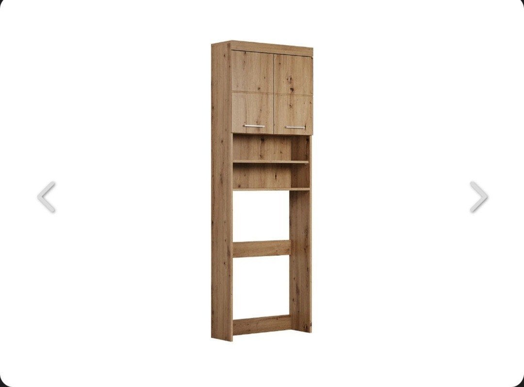 Nieuwe Wasmachine Kast - Donkerbruin, 187cm hoog, Huis en Inrichting, Ophalen of Verzenden, Nieuw