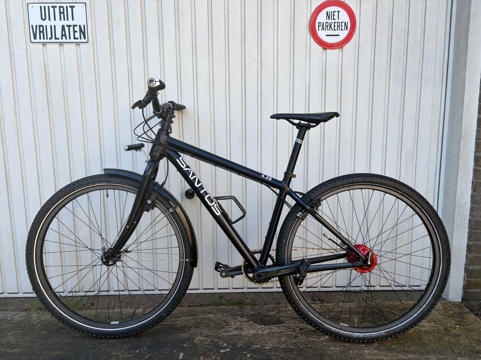 Santos 4.29 rohloff maat M, Fietsen en Brommers, 28 inch, 10 tot 15 versnellingen, Velgrem, Zo goed als nieuw