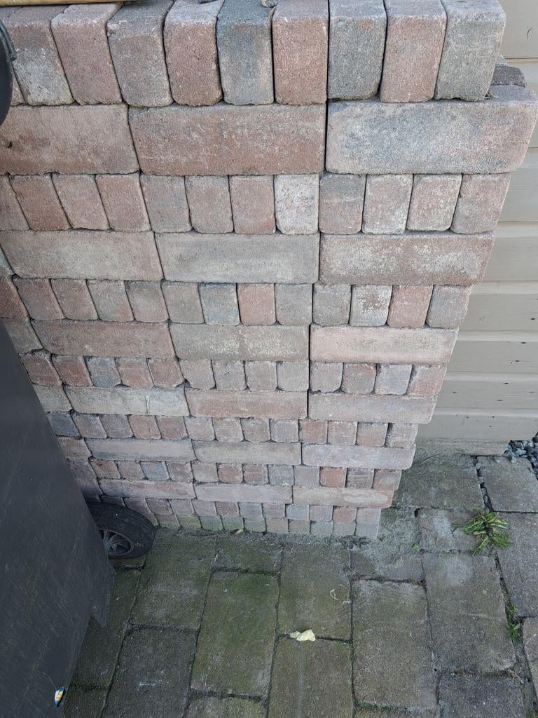 Waaltjes - nieuw voor tuin of oprit 7 m2, Tuin en Terras, Gebruikt, Klinkers, Beton, 5 tot 10 m²