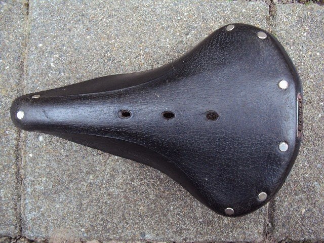 Lederen Brooks zadel  2 stuks, Gebruikt, Leer, Stadsfiets, Ophalen of Verzenden