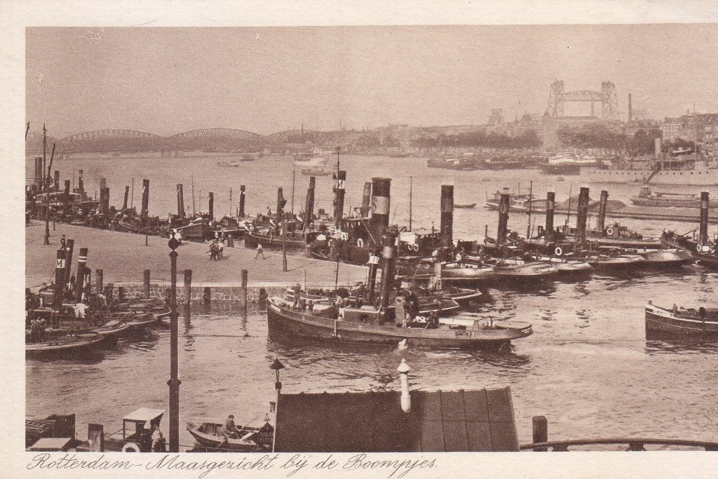 Rotterdam - Maasgezicht bij de Boompjes, Verzenden, Voor 1920, Ongelopen, Zuid-Holland