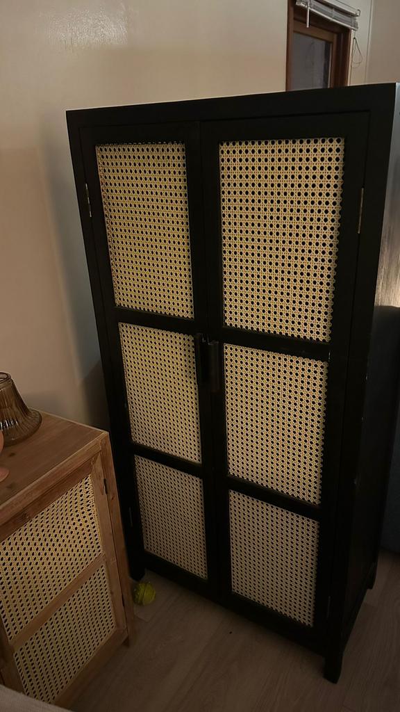 Webbing kast Bandung hoog, Met deur(en), Zo goed als nieuw, 25 tot 50 cm, 50 tot 100 cm