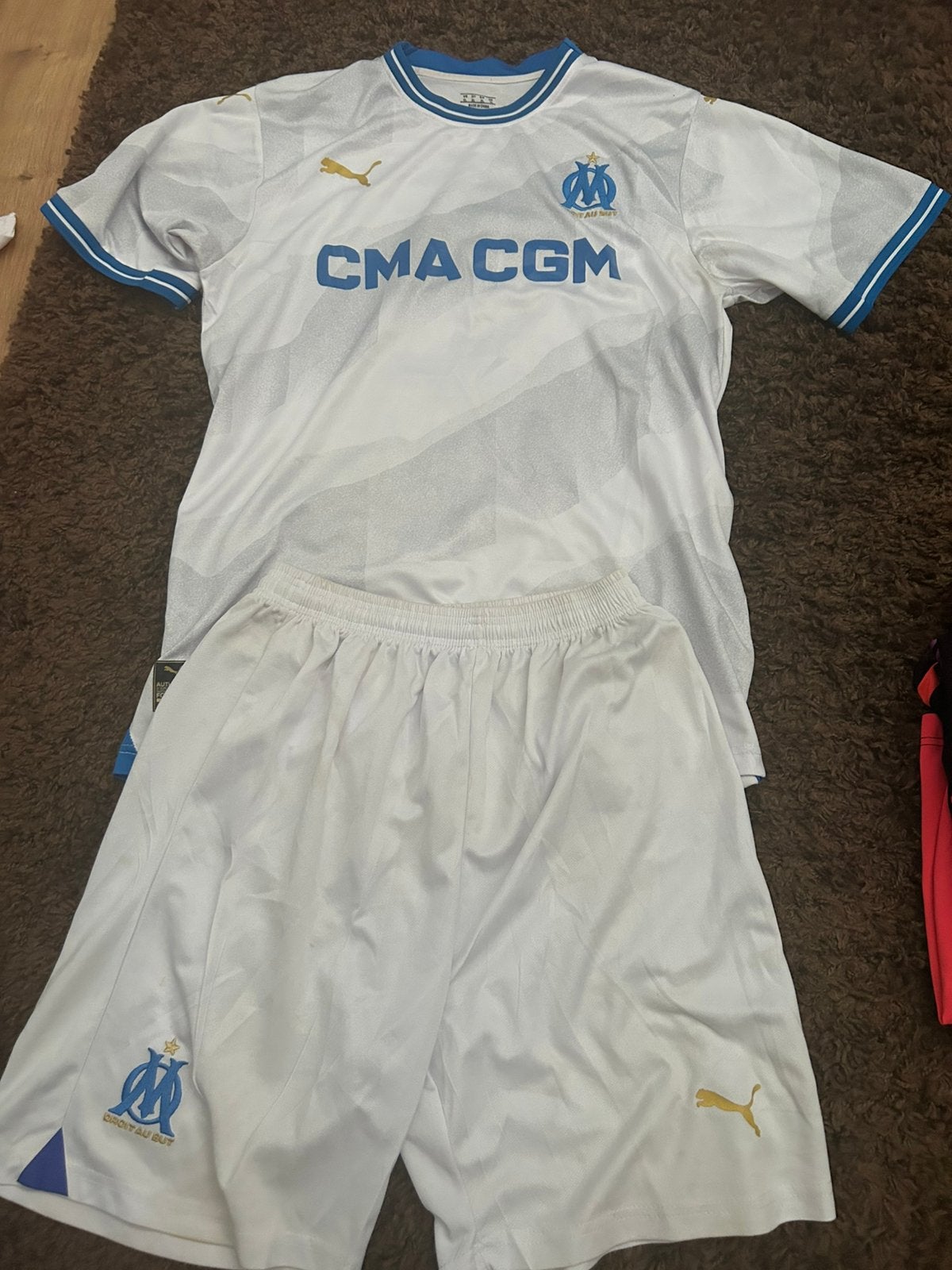 Olympique Marseille thuistenue 2024 XL Zgan., Maat XL, Ophalen of Verzenden, Zo goed als nieuw, Shirt