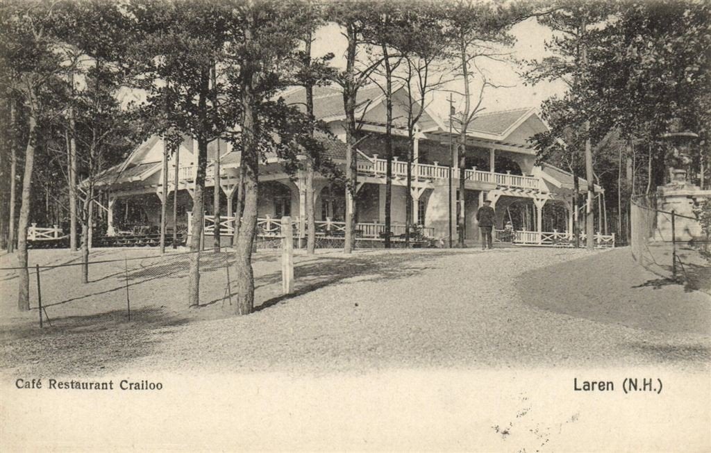 Cafe Restaurant Crailoo - Laren [N.H.] - 1904 gelopen, Verzenden, Voor 1920, Gelopen, Noord-Holland