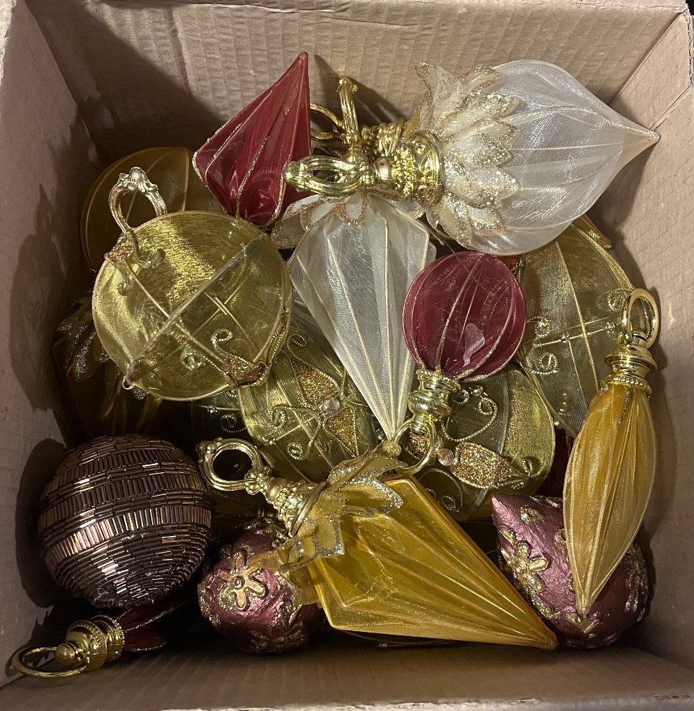 Te koop 28 organza? figuren voor o.a. in kerstboom, Ophalen of Verzenden, Nieuw