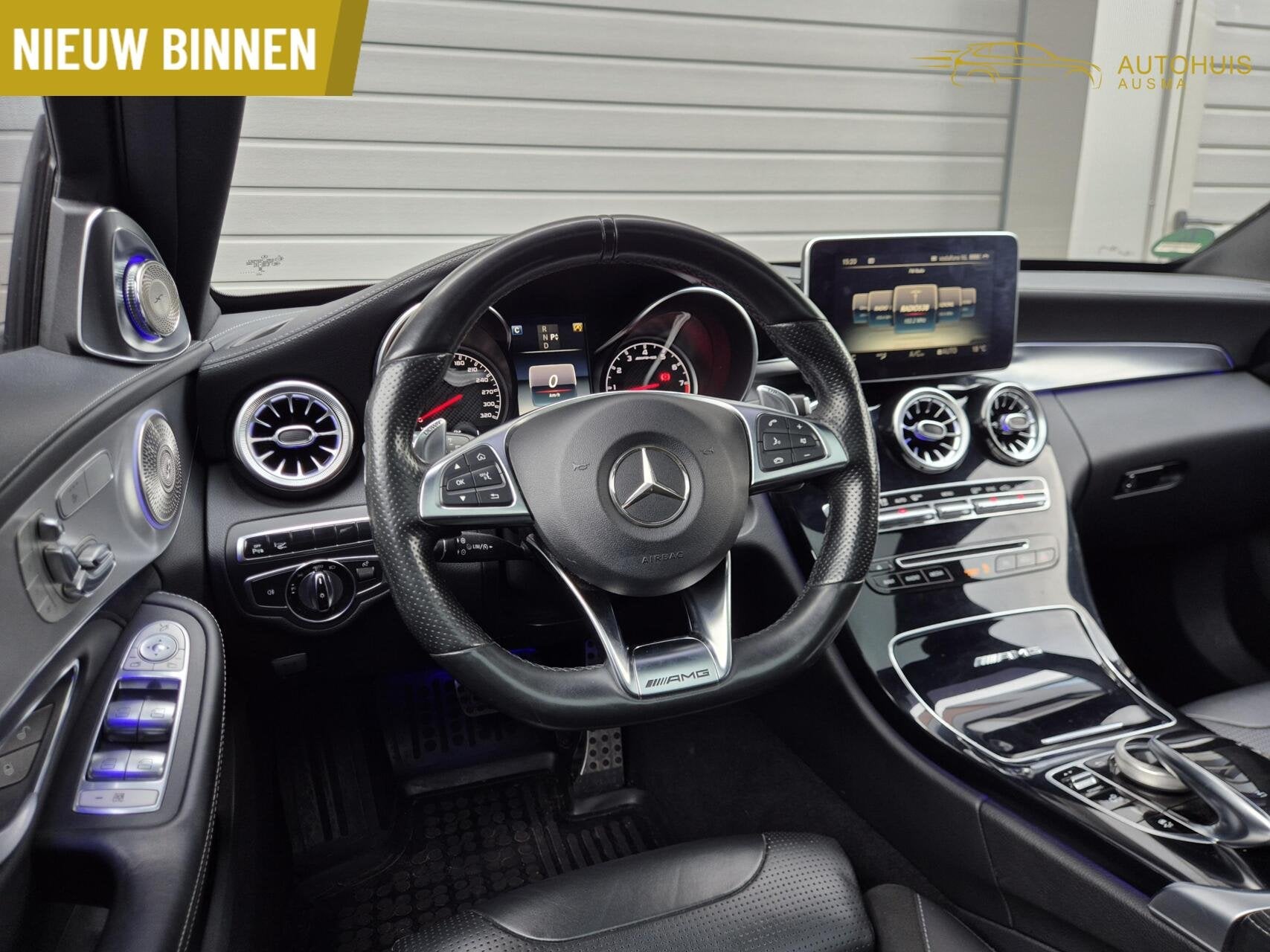 Mercedes-Benz C-klasse Estate AMG 63 Downpipe/Pano/600PK/Bur, Automaat, Achterwielaandrijving, Gebruikt, Met garantie (alle)