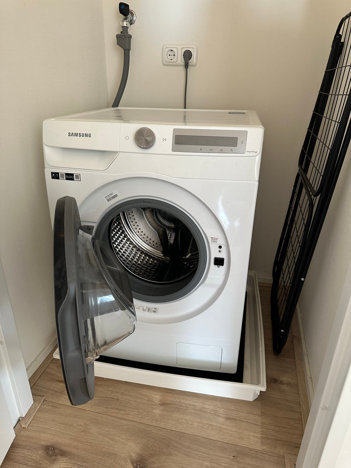 Samsung WD80T654ABH/S2 AddWash Wasmachine/Droger 8/5 kg, Ophalen, Zo goed als nieuw, 85 tot 90 cm, 1200 tot 1600 toeren