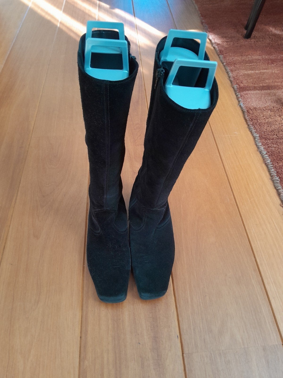 Suede dameslaarzen, Ophalen, Hoge laarzen, Zwart, Gabor