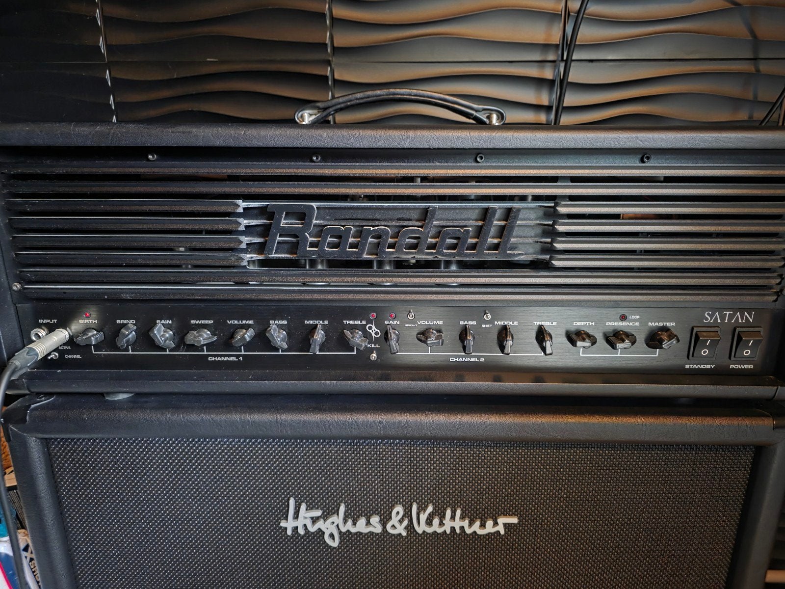 Randall Satan 120 Head Amp Ola Englund Buizenversterker, Ophalen, Zo goed als nieuw, 100 watt of meer