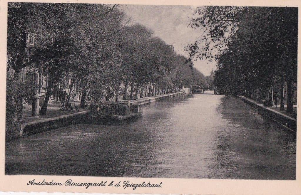amsterdam 1945 prinsengracht  bd  spiegelstraat, Verzamelen, Ophalen of Verzenden, Voor 1920, Noord-Brabant