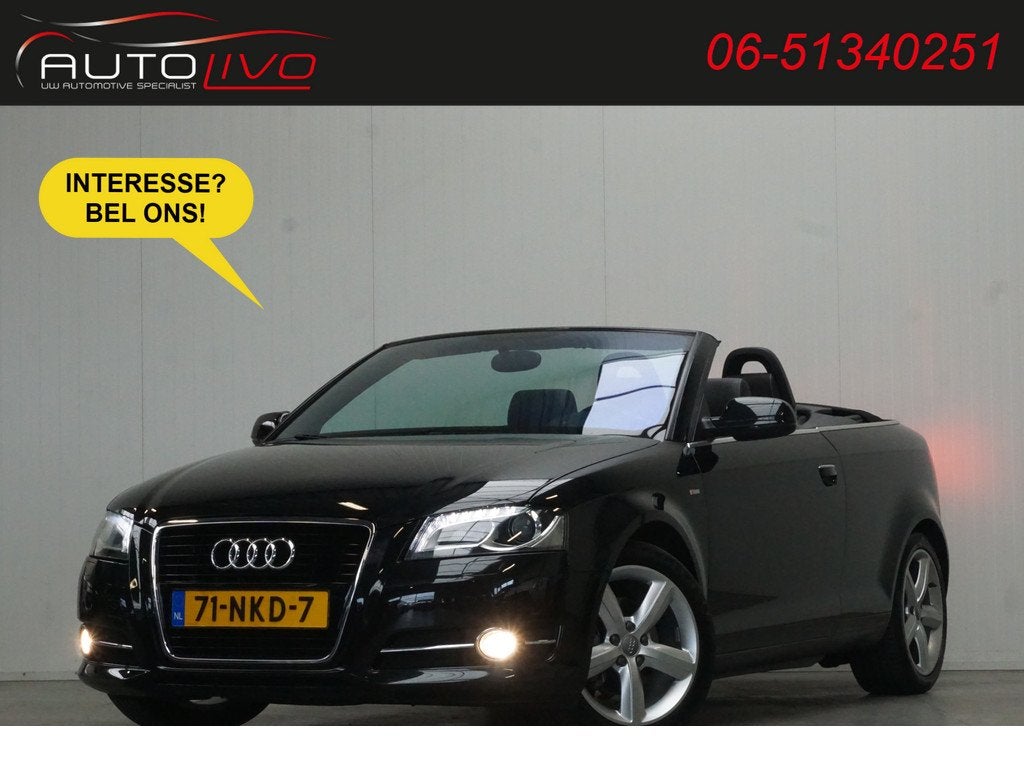Audi A3 Cabriolet 1.8 TFSI Ambition Pro Line S NL AUTO! 160, Auto's, Audi, Voorwielaandrijving, Euro 5, 15 km/l, Gebruikt