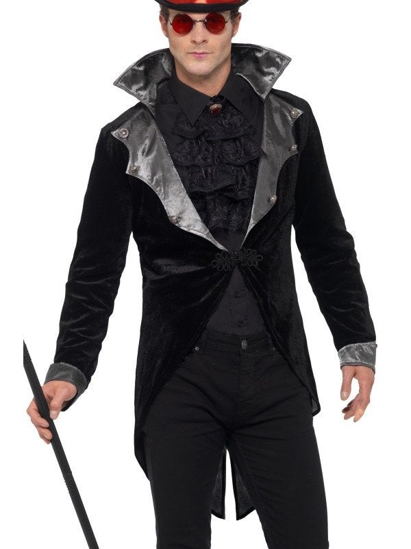 Gothic Vampier Jas - Halloween Kostuum, Kleding | Heren, Maat 52/54 (L), Nieuw, Ophalen of Verzenden, Halloween