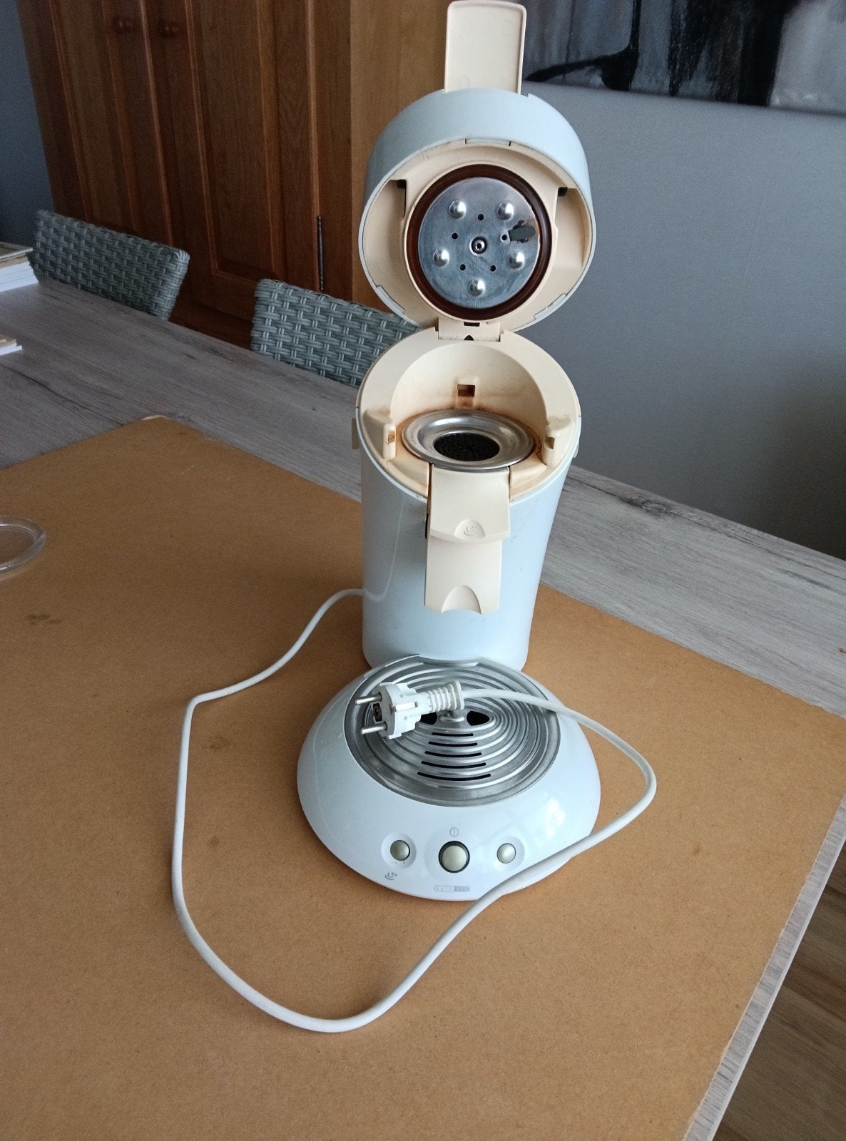 Senseo Crème/Beige Koffiezetapparaat - Werkt Goed, Ophalen of Verzenden, Koffiemachine