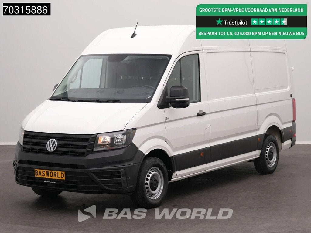 Volkswagen Crafter 140pk L3H3 Airco Camera Scherm L2H2 Airco, Start-stop-systeem, Stof, Gebruikt, Euro 6