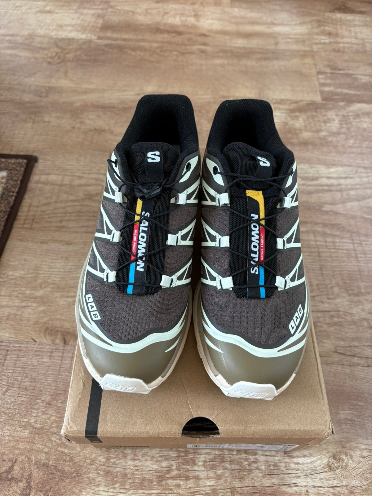 Salomon XT6, Kleding | Dames, Ophalen of Verzenden, Zo goed als nieuw, Bruin, Sneakers of Gympen