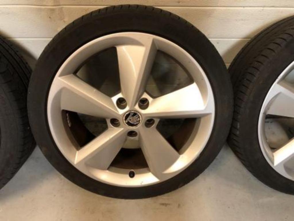 18inch Originele Skoda Seat VW Audi Velgen set! A-Merk Bande, 18 inch, Gebruikt, -, -
