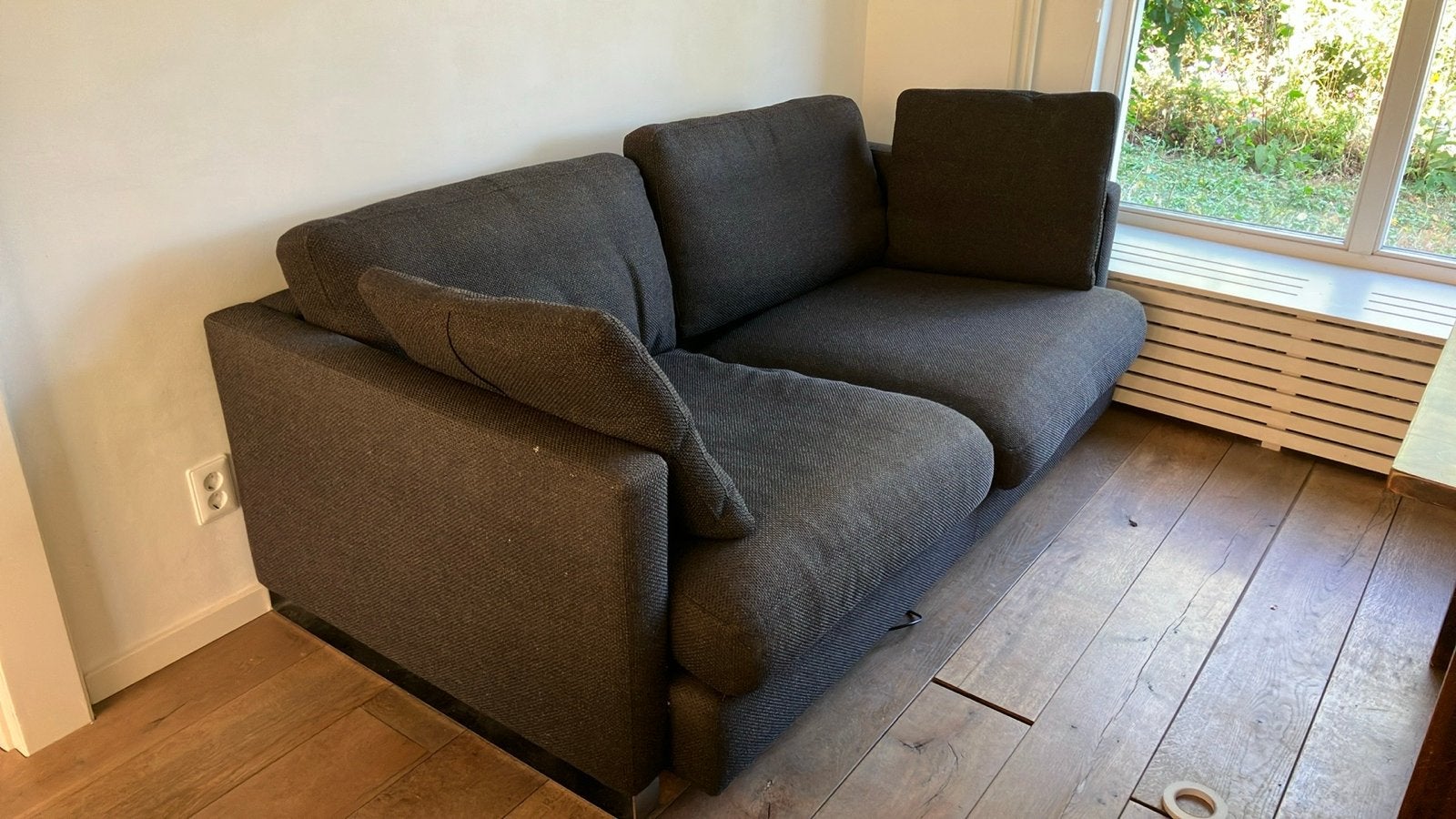 Comfortabele 2-zitsbank van Machalke, grijs, Ophalen, Gebruikt, 150 tot 200 cm, Tweepersoons
