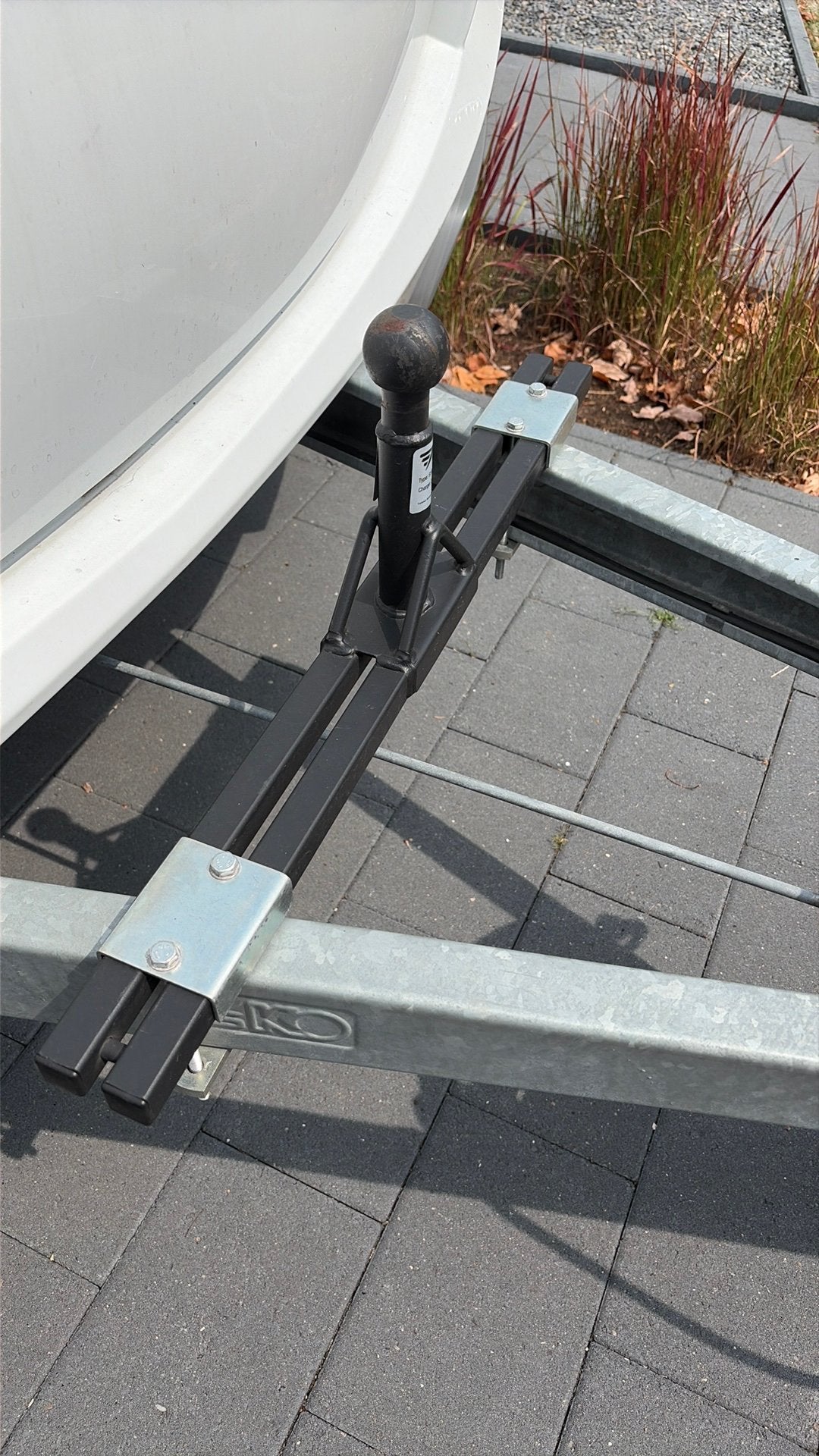 Montageadapter voor fietsendrager caravan trekhaakkogel, Caravans en Kamperen, Caravan accessoires, Ophalen, Zo goed als nieuw