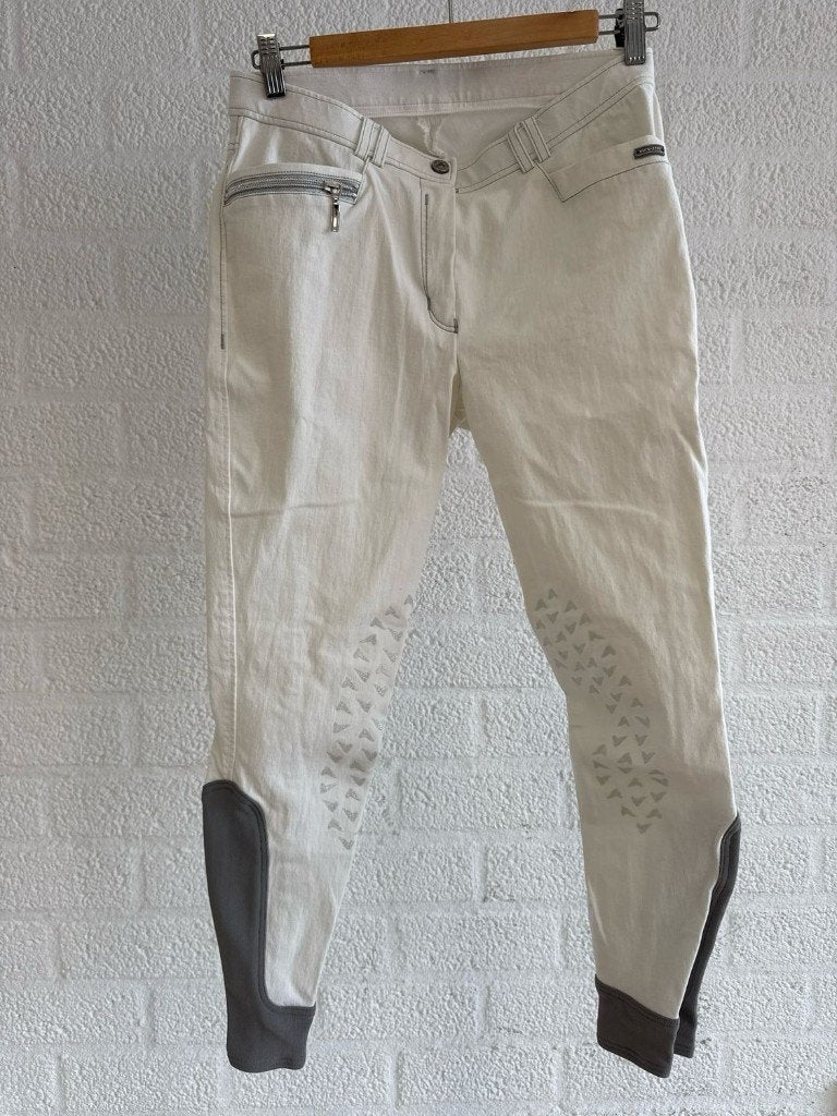 Euro star rijbroek Alice wit kniegrip 42, Gebruikt, Dressuur, XL, Eurostar