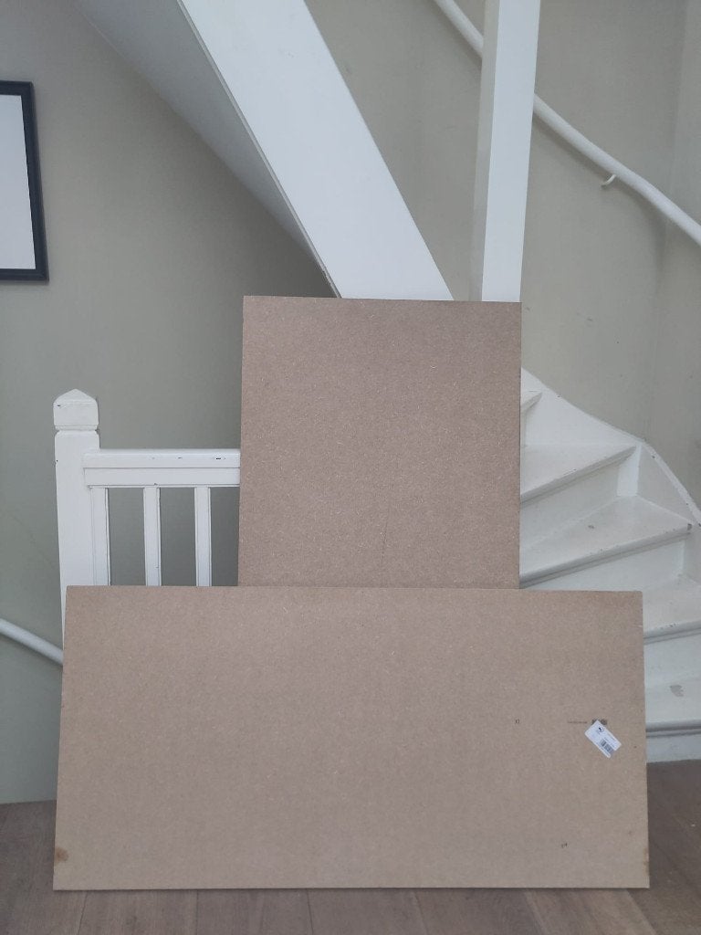 Twee platen MDF board, Ophalen, Zo goed als nieuw, Overige materialen, Minder dan 20 mm