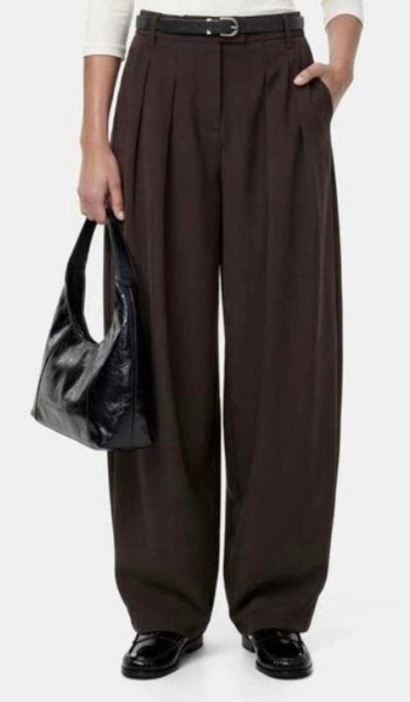 Zgan baggy bandplooibroek van PIECES..mt:s, Kleding | Dames, Broeken en Pantalons, B, Bruin, Verzenden, C