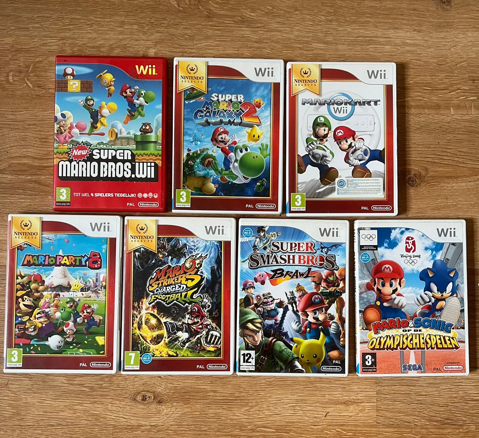 Wii Mario spellen, Avontuur en Actie, Verzenden, Zo goed als nieuw, 3 spelers of meer