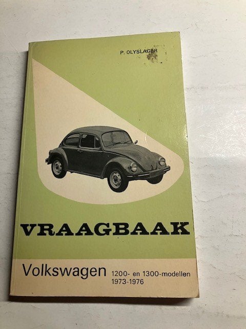 Vraagbaak Volkswagen Kever 1200- en 1300-modellen 1973-1976, Auto diversen, Ophalen of Verzenden