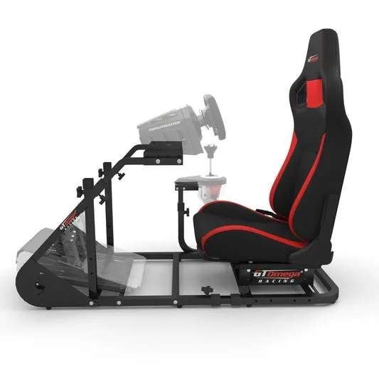 GT Omega Arte Sim Racing Cockpit met stoel en monitor stand, Ophalen, Gebruikt