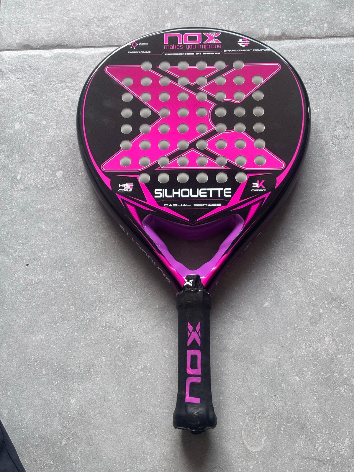 Nox Silhouette Padelracket - Gloednieuw, Verzenden, Nieuw, Padelracket
