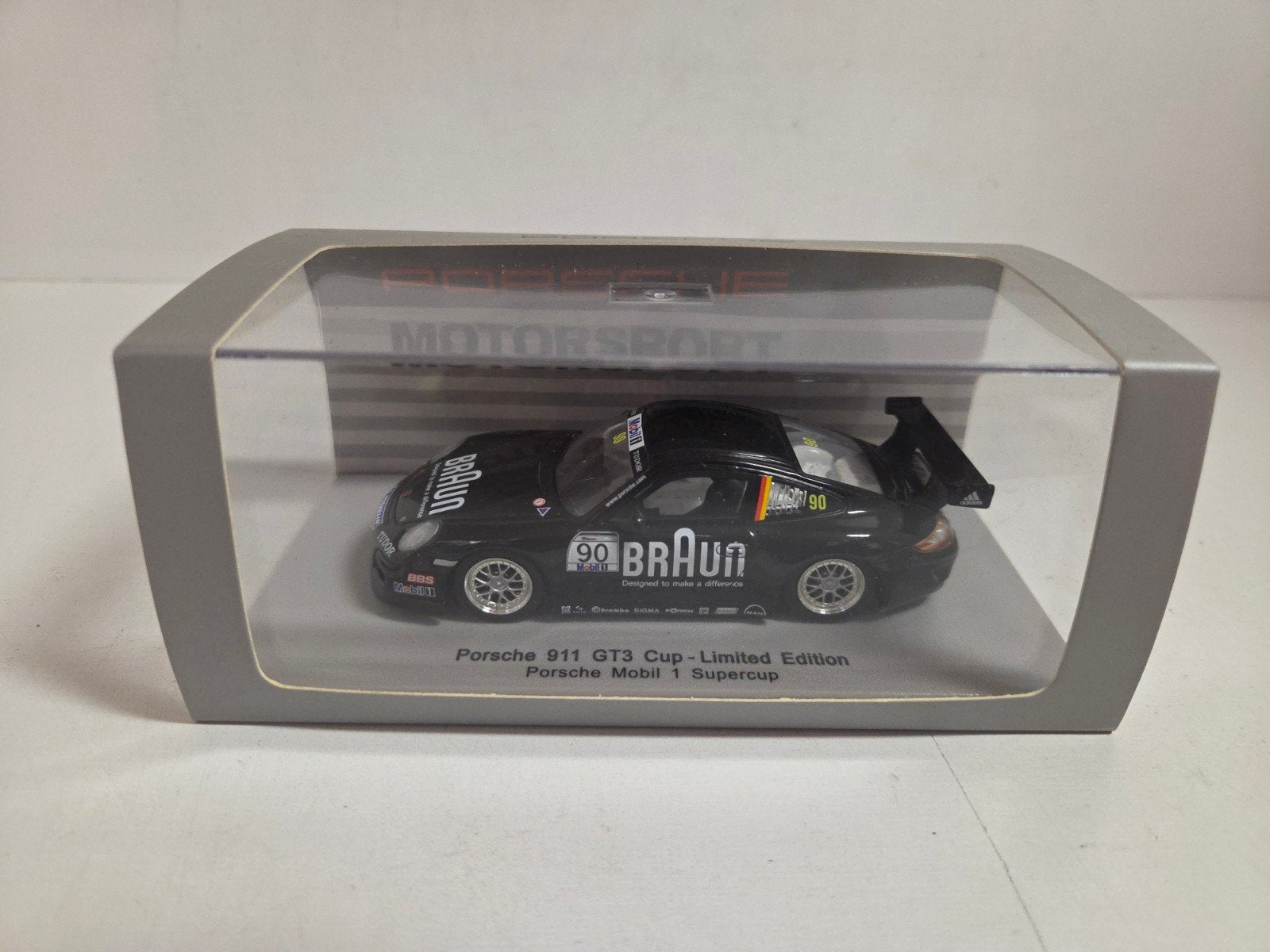 Spark Porsche 911 GT3 Cup "Mobil" 1:43, Hobby en Vrije tijd, Overige merken, Auto, ., Ophalen of Verzenden