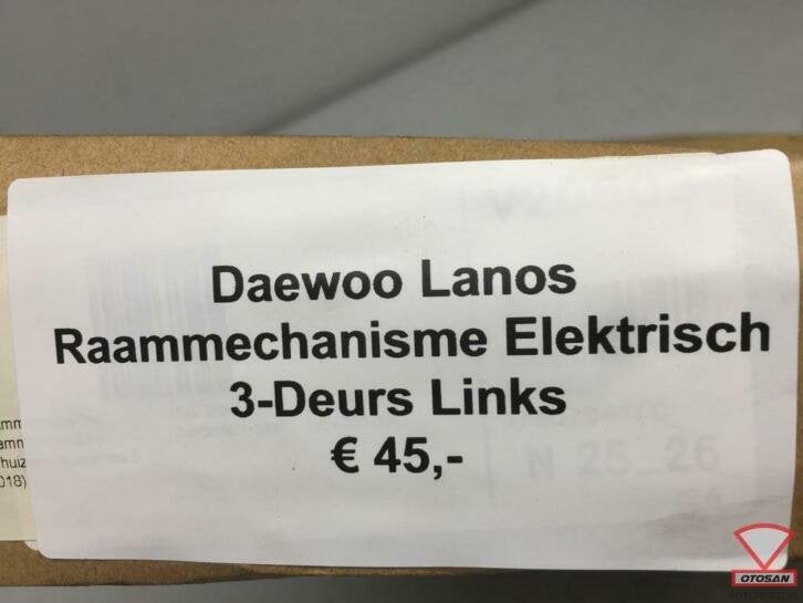 daewoo lanos raammechanisme elekt. 3drs links, Auto-onderdelen, Gebruikt, Info@gm.com, Volkswagen, Ophalen of Verzenden