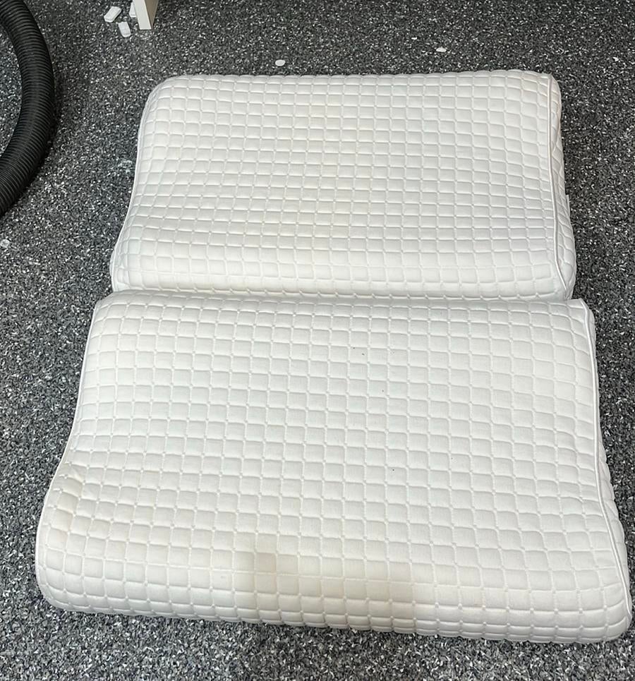2 x IKEA kussen zij/rugslapers 33x50 cm, Ophalen, Eenpersoons, Wit, Zo goed als nieuw