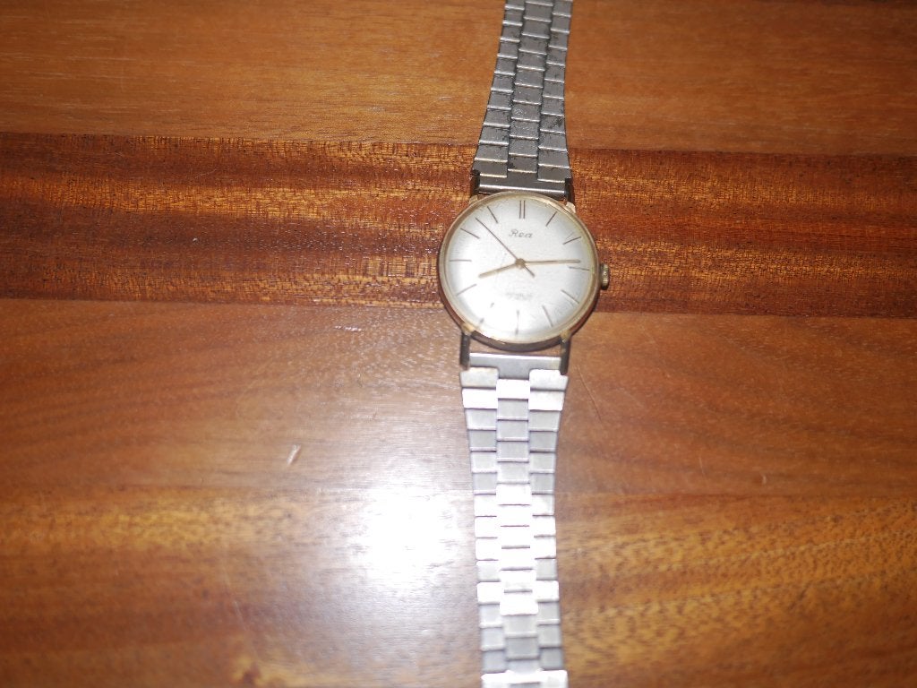 REA vintage heren horloge, handwinder, Overige merken, Staal, Zakhorloge, Staal