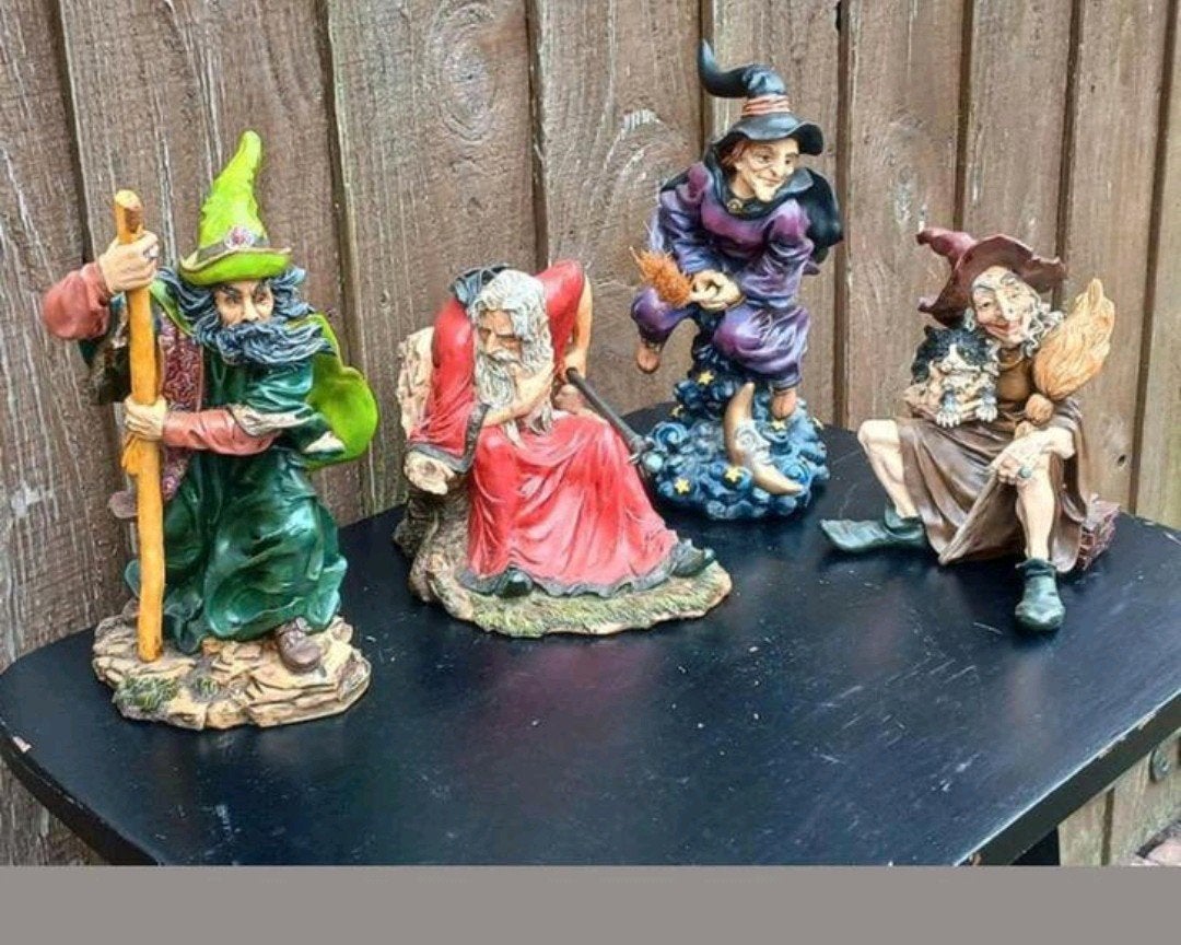 Halloween Heksen en Tovenaars Beelden Set, Ophalen of Verzenden, Dier