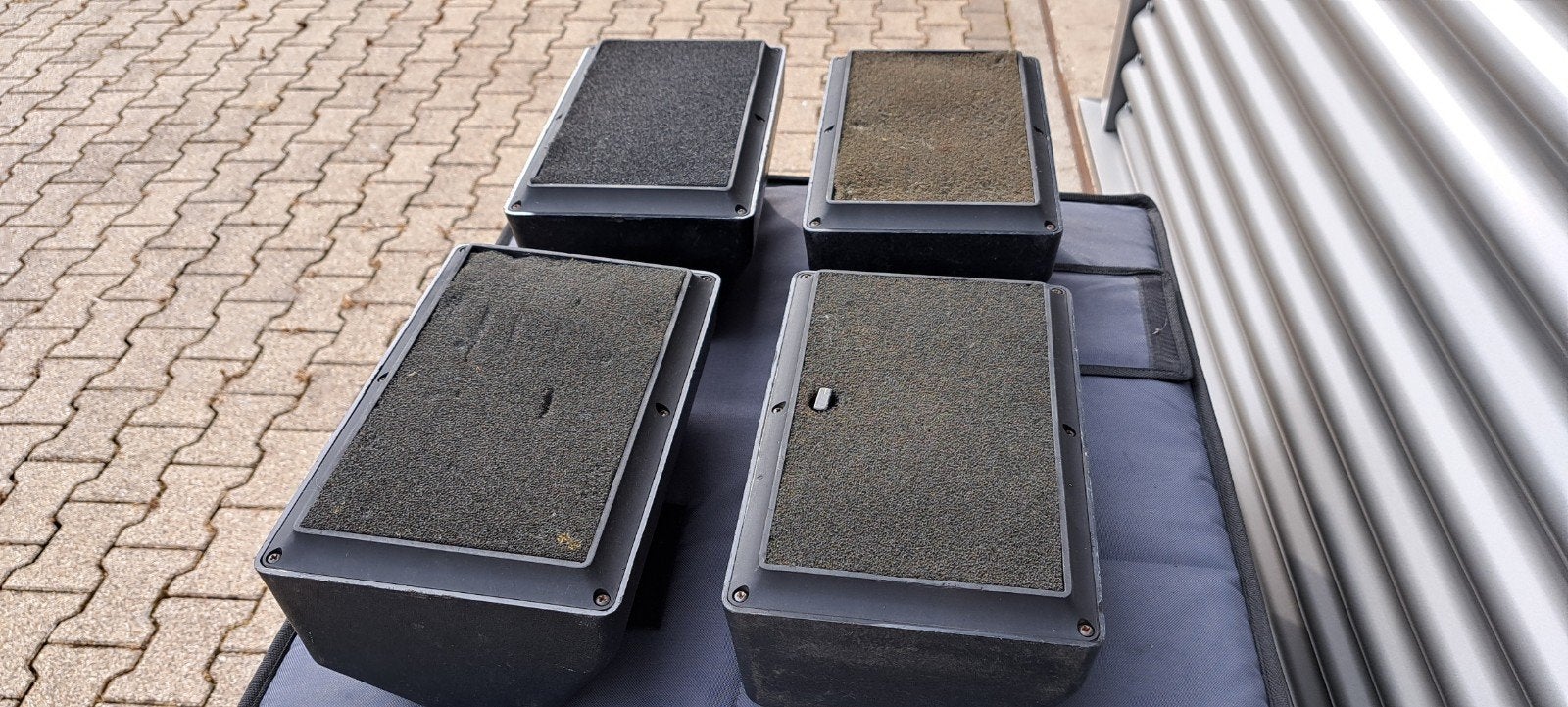 4x Galaxy Audio Hot Spot Speakers met Flightcase, Ophalen of Verzenden, Gebruikt, Overige typen, Overige merken