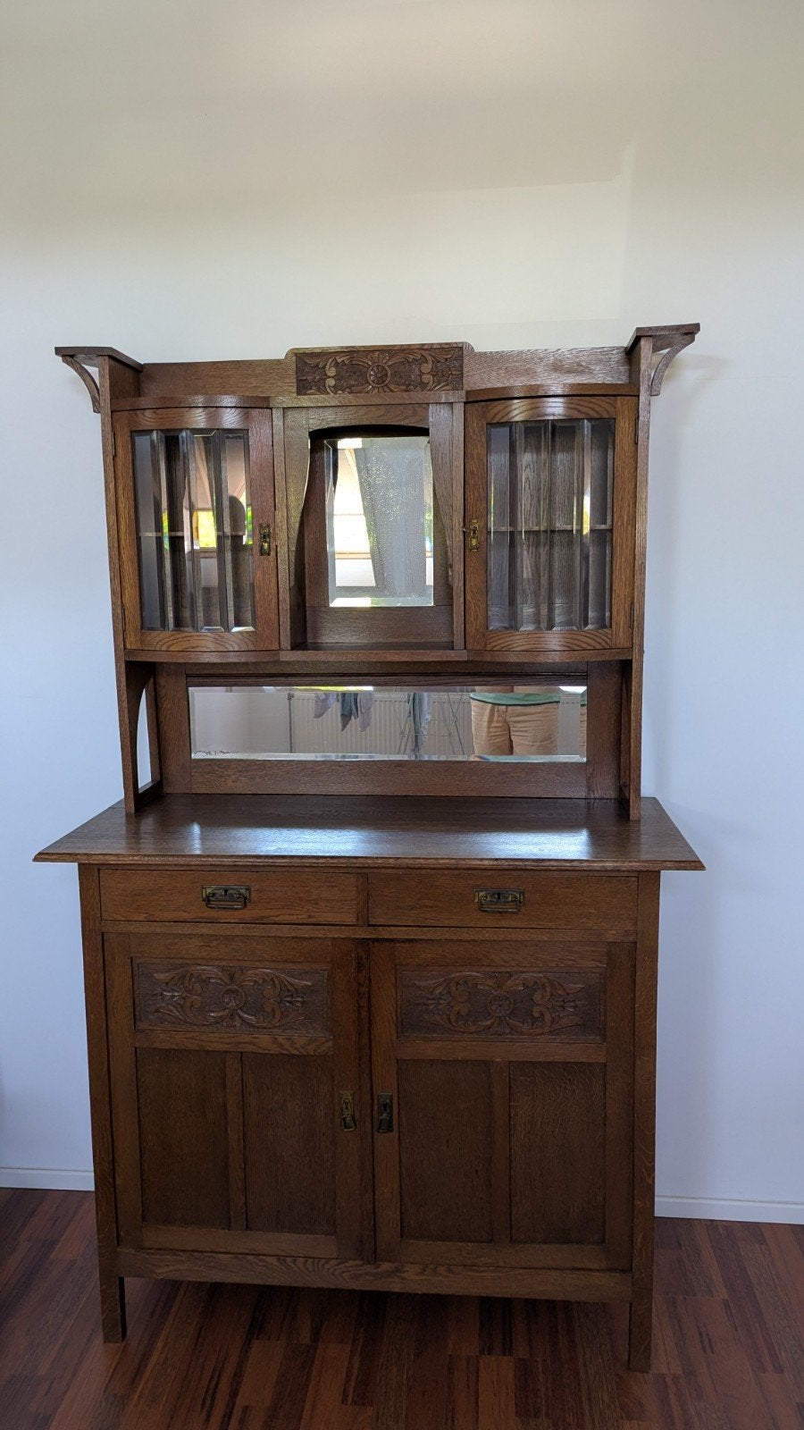 Antieke Buffetkast Jaren '20-'30 Art Deco/Amsterdamse S, Ophalen