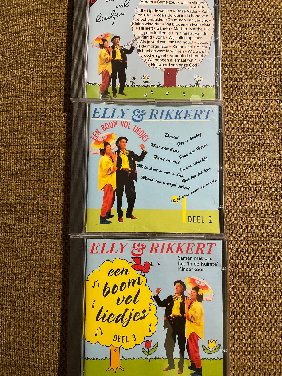 Elly & Rikkert - Een Boom Vol Liedjes (Deel 1, 2 & 3), Tot 2 jaar, Ophalen of Verzenden, Zo goed als nieuw, Inclusief boekje