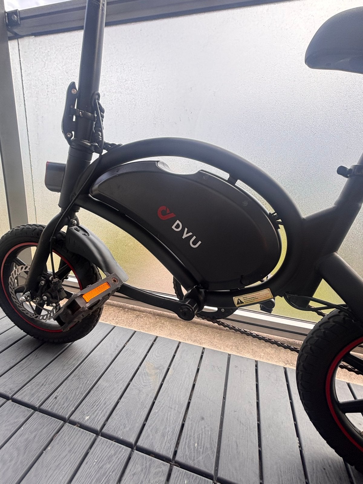 DYU elektrische vouwfiets met nieuwe remblokken, Ophalen, Gebruikt, Overige merken