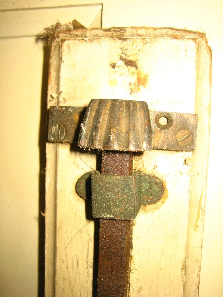 Serie antieke messing pompespagnoletten, lang 145 cm €125,00, Vintage, Ophalen of Verzenden, Metaal, Gebruikt