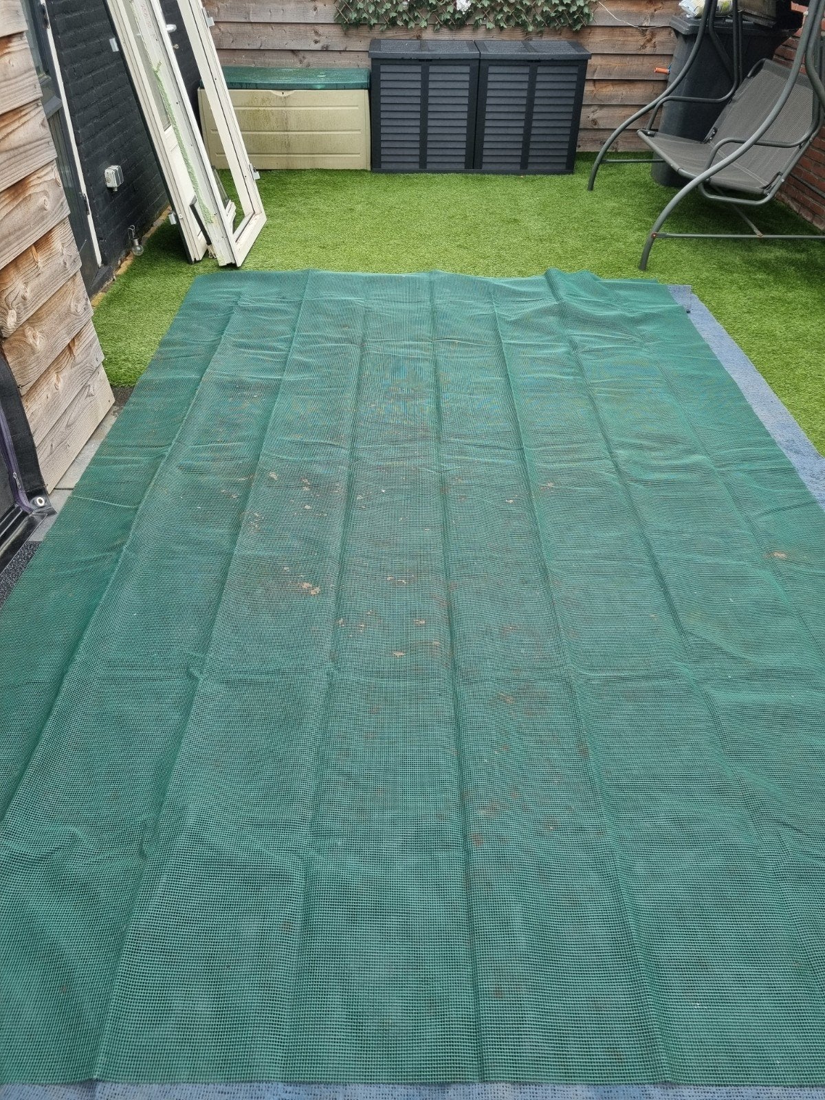 Grondtapijt voor in de voortent 240x380, Ophalen