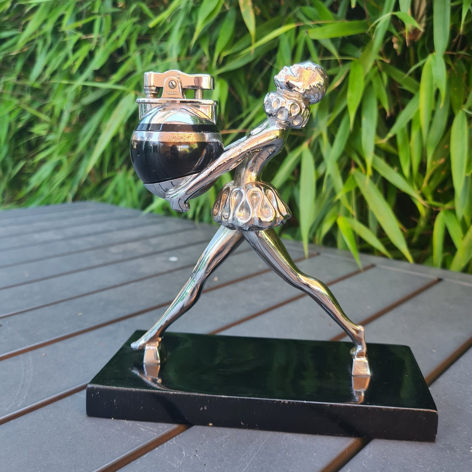Ronson Rondelight Ballerina Tafel aansteker, zeldzaam, Verzenden, Gebruikt, Aansteker