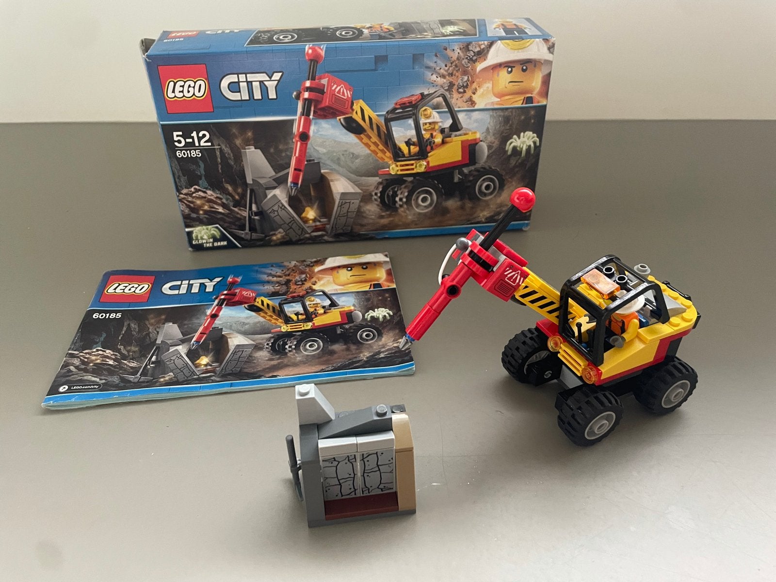 Lego City 60185 Mijnbouw Graafmachine - Zo goed als nieuw, City, Lego, Ophalen of Verzenden, Zo goed als nieuw