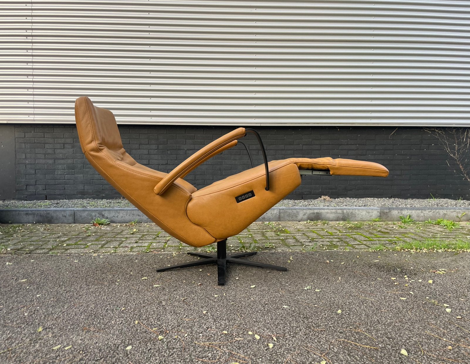 Mooie oker gele de toekomst twice relaxfauteuil / relaxstoel, Ophalen, Minder dan 75 cm, 50 tot 75 cm, A