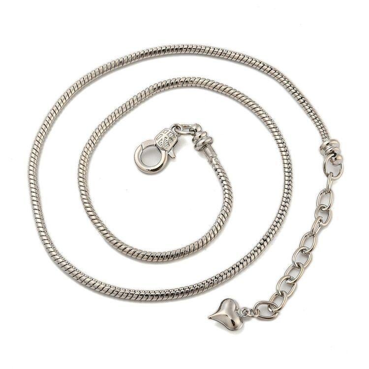 Dubbel verzilverde ketting voor groot gat bedels, Overige merken, Overige materialen, SINO-SEAR GmbH, Feuerbachstrasse11, Potsdam, Germany