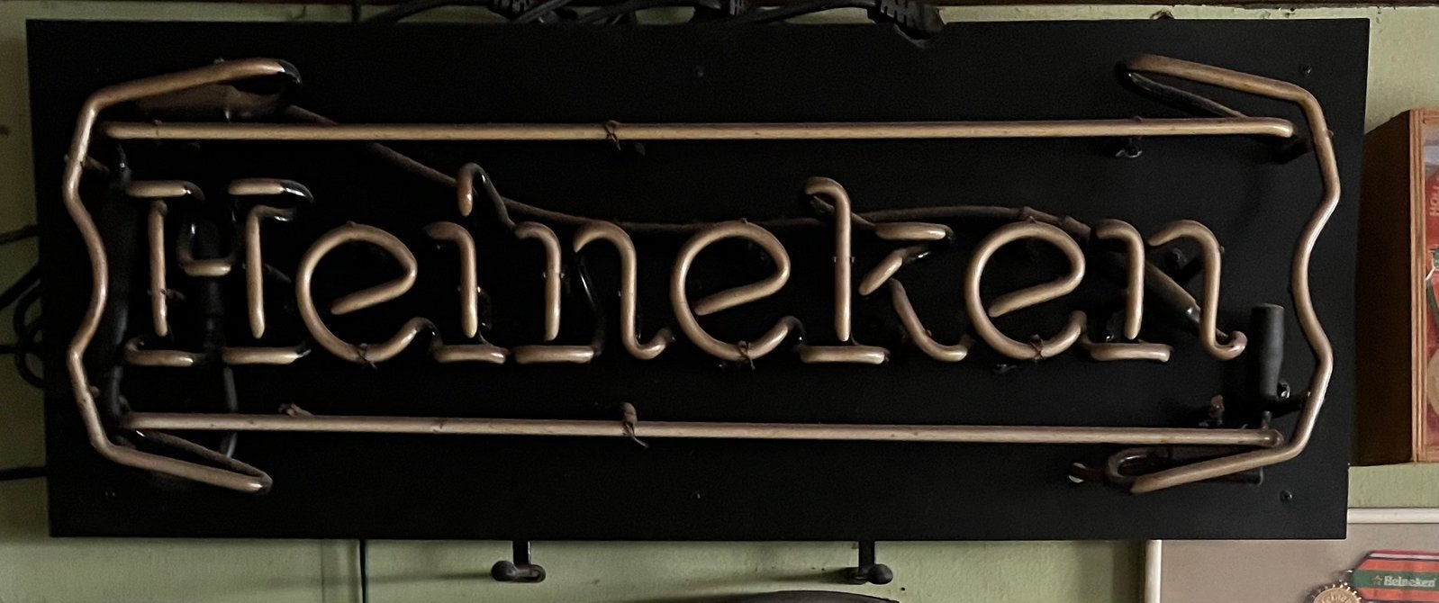 Heineken neon verlichting, Ophalen, Reclamebord, Plaat of Schild, Heineken