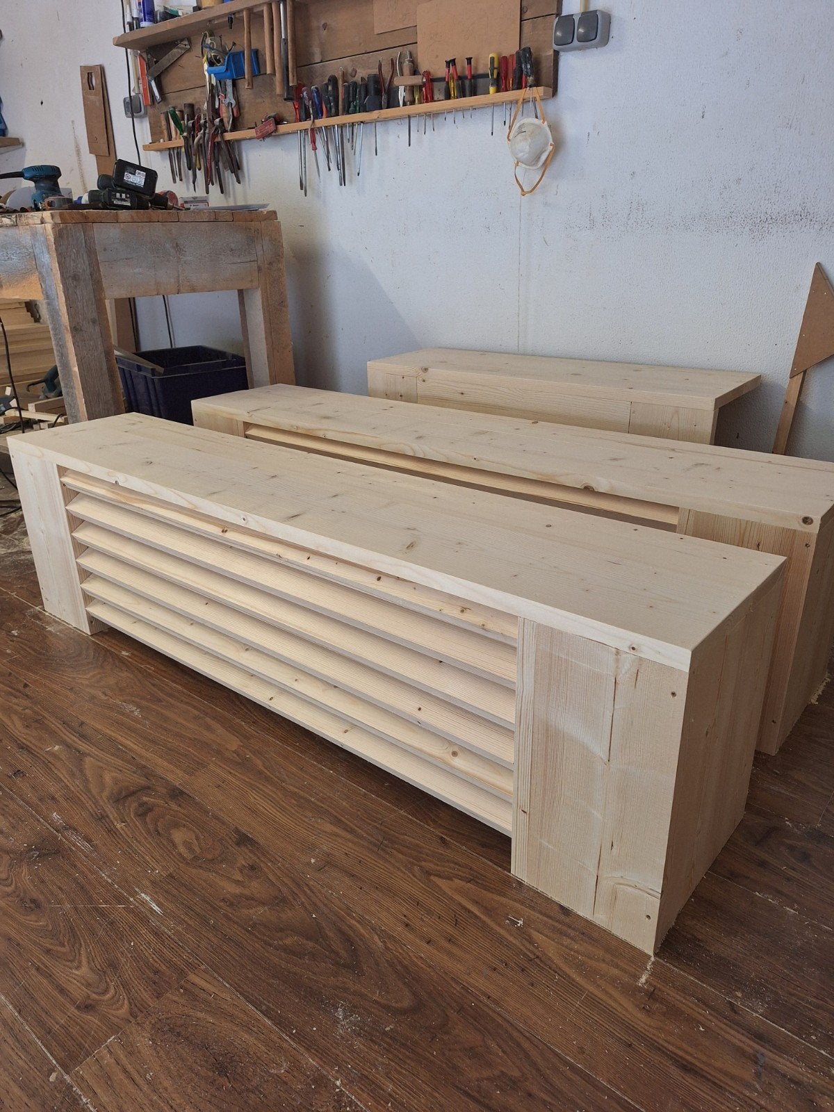 Radiator ombouw van terug gedroogd en geschaafd hout, Ophalen of Verzenden, Nieuw