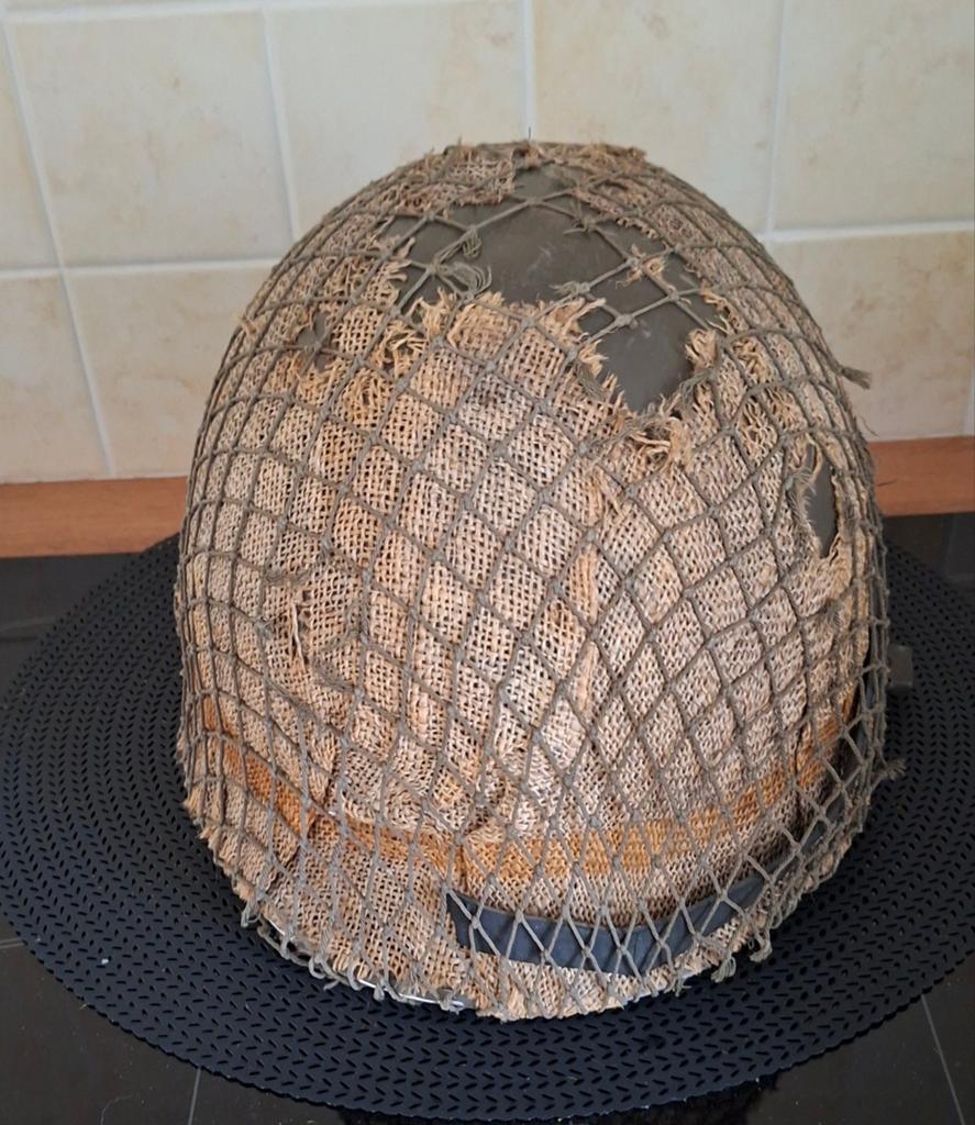 Legerhelm M53-SH88, comouflage, Verzamelen, Militaria | Algemeen, Ophalen of Verzenden, Landmacht, Nederland